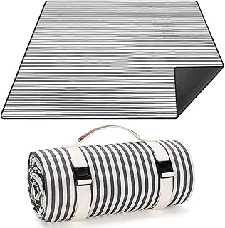 Extra Large Picnic & Outdoor Blanket, 57.1"x78.7" Waterproof & Sandproof Beach Picnic Mat, Machine Washable Folding Campin...