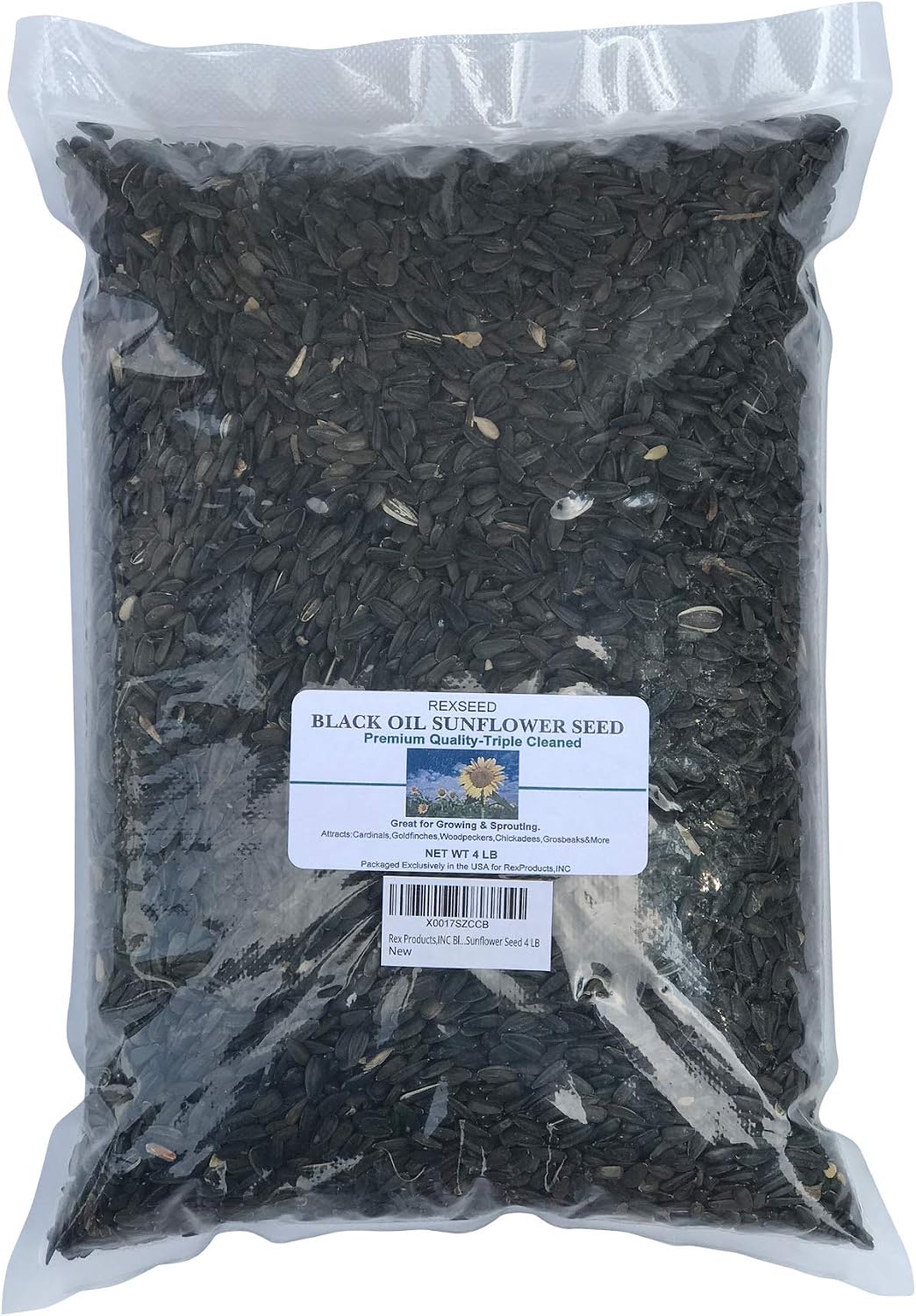 Rex Products,INC Black Oil Sunflower Seed 4 LB