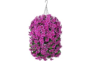 Artificial Hanging Plants for Outdoor Front Porch Planters