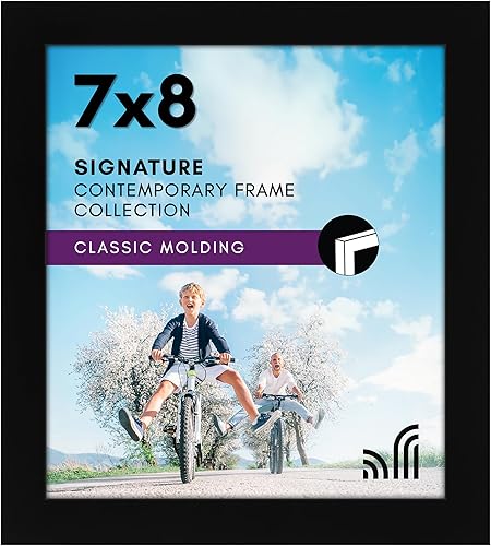 Vista 57 de Americanflat Marco de fotos de 10 x 13 pulgadas con vidrio inastillable - Colección Signature - Marcos de estilo galería hechos de madera de Negro