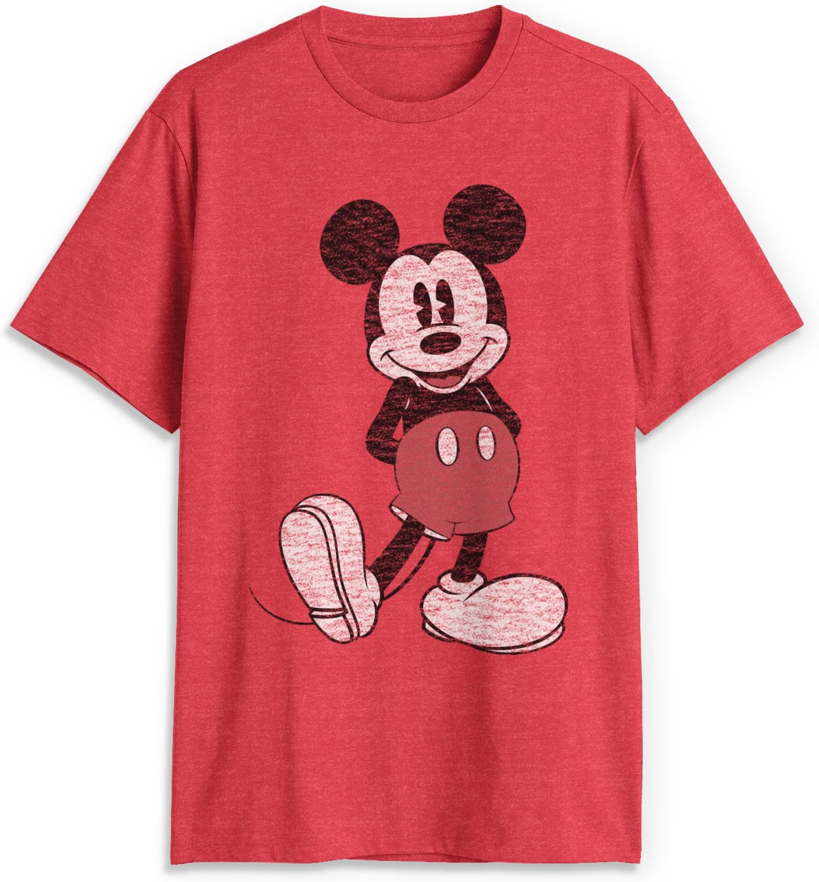 Men's Full Size Mickey Mouse Distressed Look T-Shirt