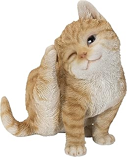 Hi-Line Gift Yellow Cat Scratching Ear