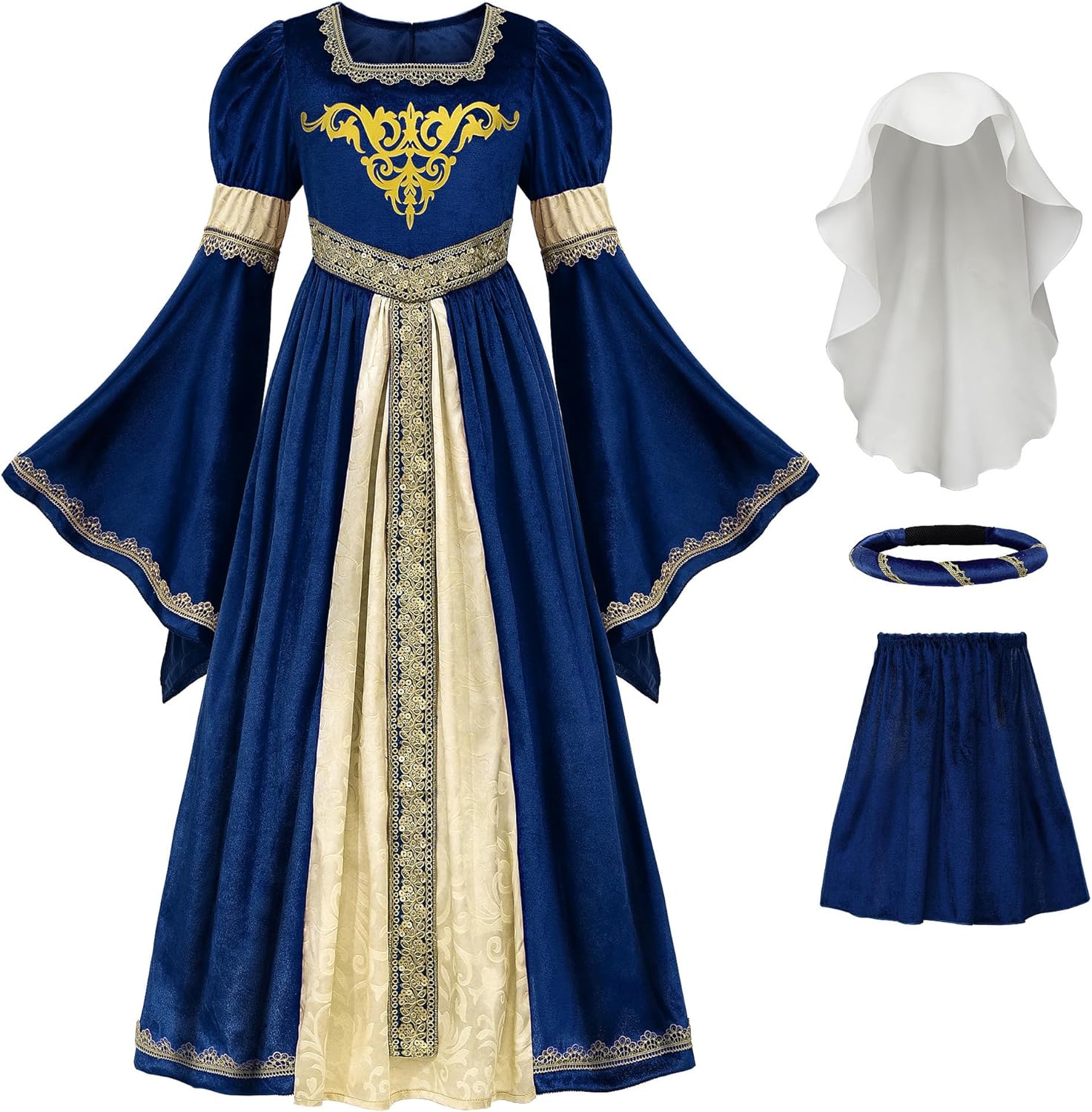 ReliBeauty Medieval Dress for Girls