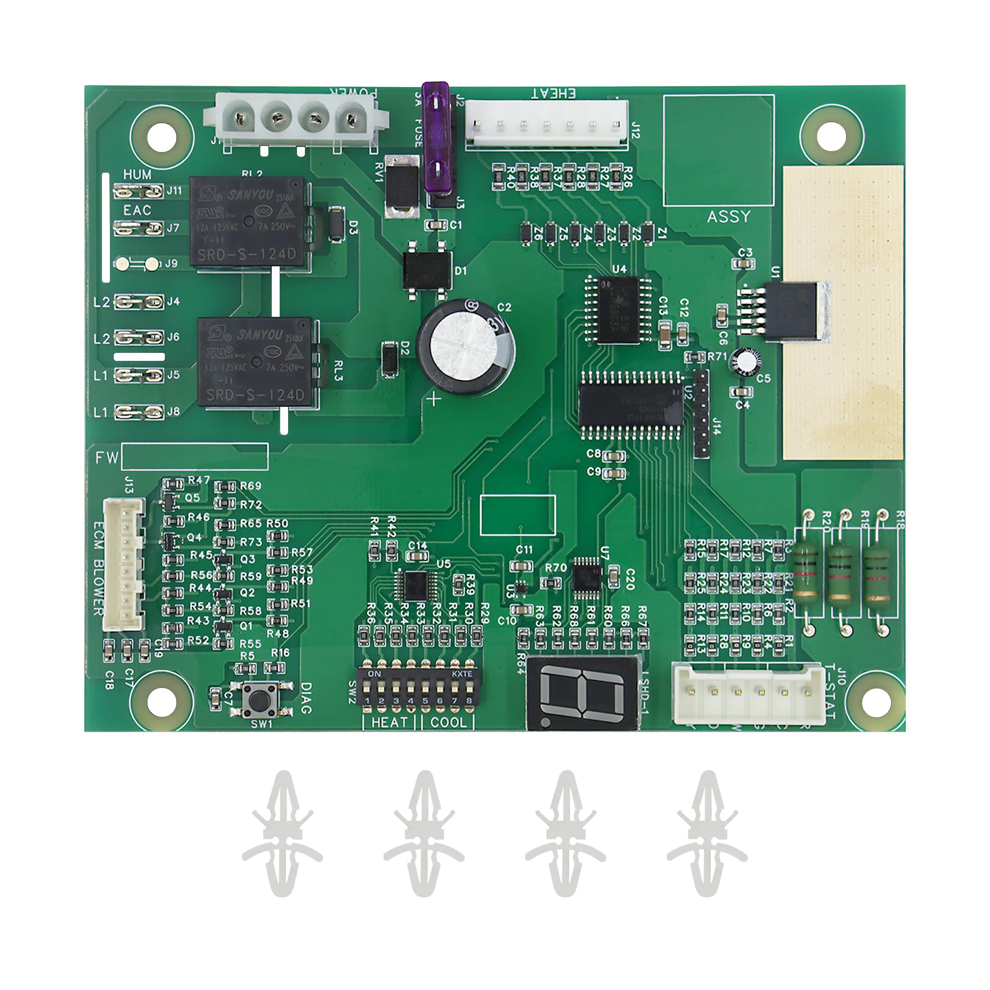 Placa de control de repuesto para reparar calefacción Nordyne Intertherm B6 E7