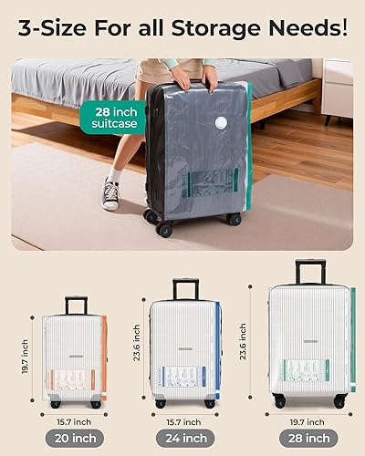 Miniatura 3 de BAGSMART Bolsas de almacenamiento al vacío para viajes con bomba de aire recargable, paquete de 18 bolsas portátiles ahorradoras de espacio para