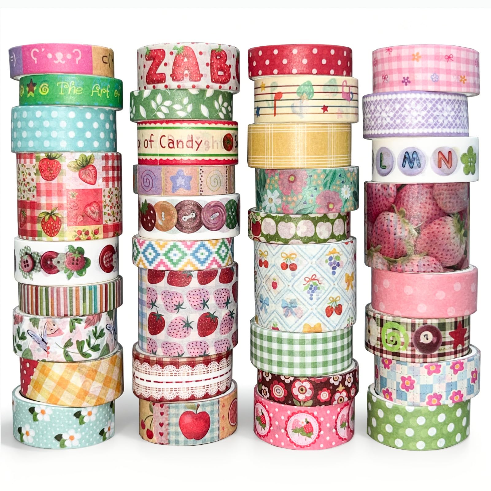 Vintage Floral Washi Tape Set - 42 Rolls -12 Vintage Floral Washi Tape Set - 42 Rolls -12