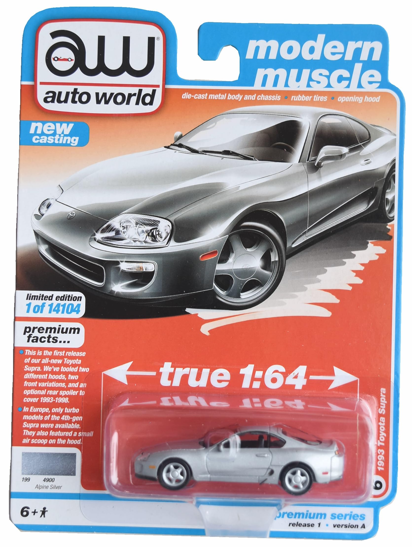 Amazon.com: Auto World 1993 Toyota Supra, Modern Muscle [Alpine