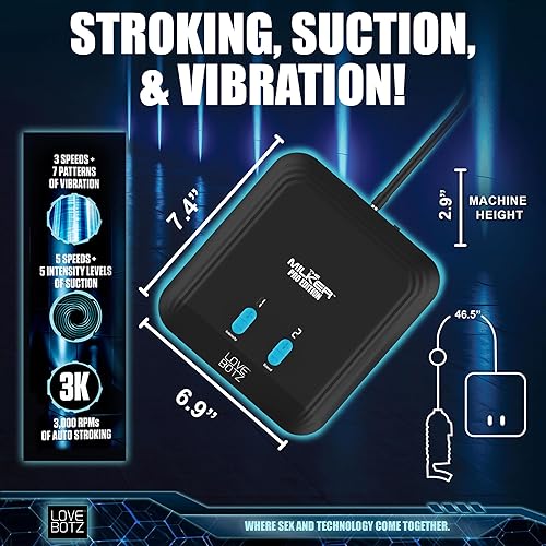 Miniatura 6 de Milker Pro Edition - Juguete masturbador masculino con triple sensación, vibración de succión de acaricio, juguete de placer sexual para adultos,