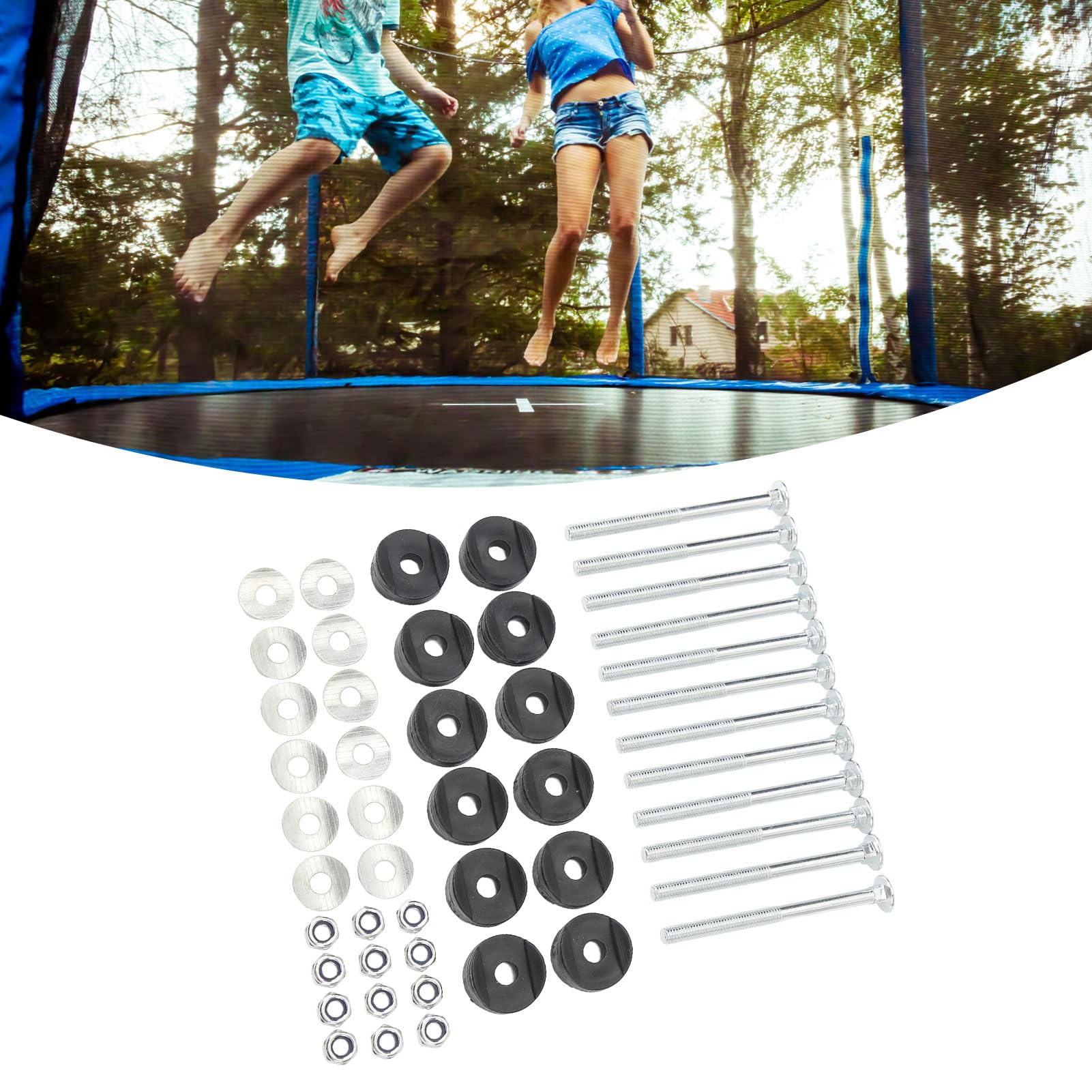 最終値下げ❣️12セット トランポリン ネジ 付属品 交換用 ネジ スチール Amazon | 12 セットランポリン ネジ トランポリン 付属品 交換用