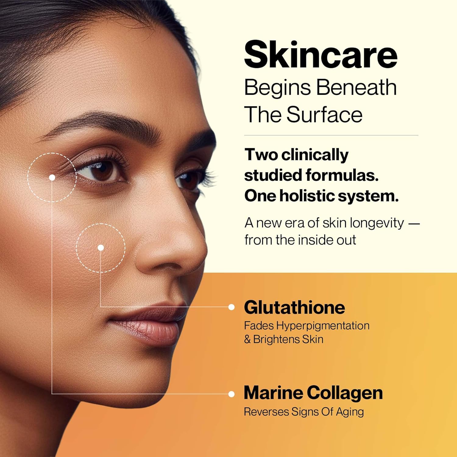 SETU Radiant Skin: Combo Contains 8g Marine Collagen + Ceramosides & 8-in-1 Glutathione Fizzy Tabs | Supports Radiant, Healthy Skin | for Men & Women