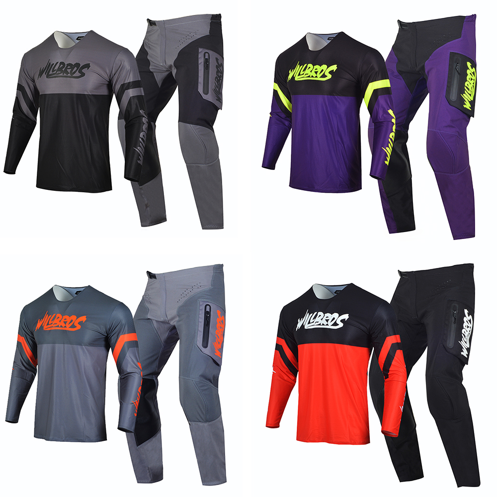 Amazon.com: Willbros Motocross Jersey Pants Combo Adult Dirt Bike