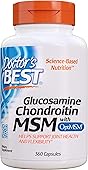 Doctor's Best Glucosamine Chondroitin Msm with optimsm Supports Healthy Joint Structure Function & Comfort Non-GMO Gluten Soy-Free, 360 Count, 13.75 Oz