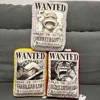 ワンピース もふぐっと 手配書ぬいぐるみ ～ルフィ～ 4点まとめ売り ルフィ】ワンピース もふぐっと 手配書ぬいぐるみ-ルフィ・ロー