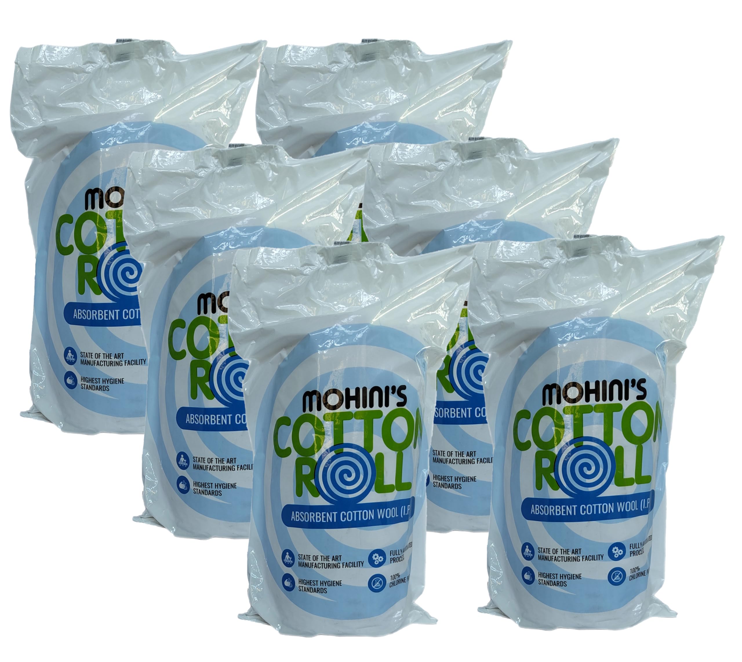 MOHINI 200 gm Absorbent Cotton Roll for Medical Use, Wipes & First Aid Kits - Premium Cotton Wool Roll for Knitting, Urine Absorbent Sheets, Tissue, Toilet, and Kitchen Roll (Pack of 6, 200 gm Each)-image-34
