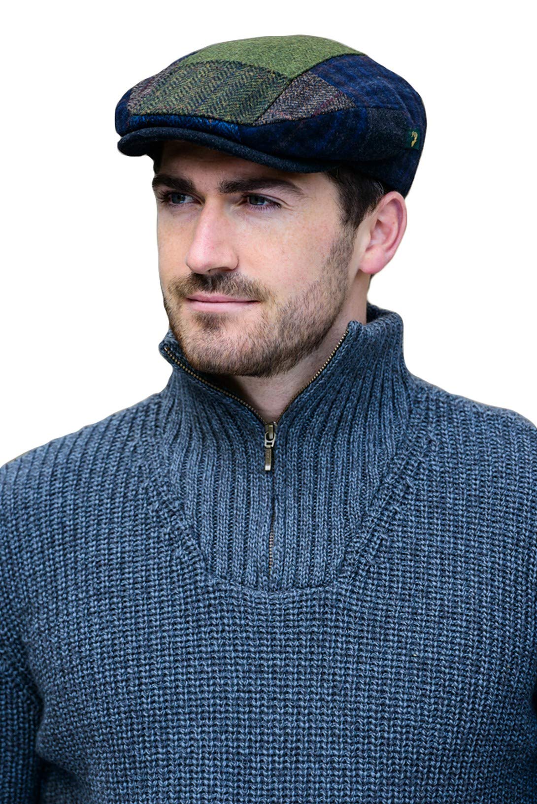 Mucros WeaversMen's Patchwork Irish Cap - Multicolored