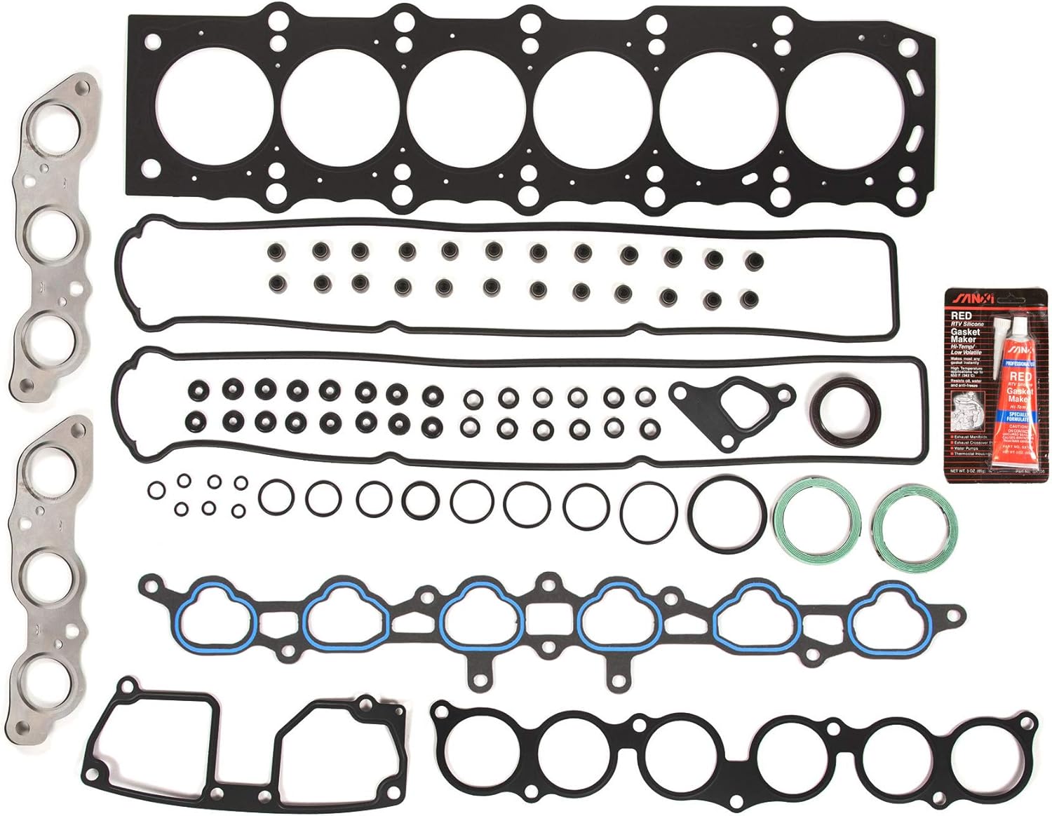 MA-4216905436 Head Gasket Set Compatible With/For 98-05 Lexus IS300 ES300 GS300 3.0 DOHC 24V 2JZGE