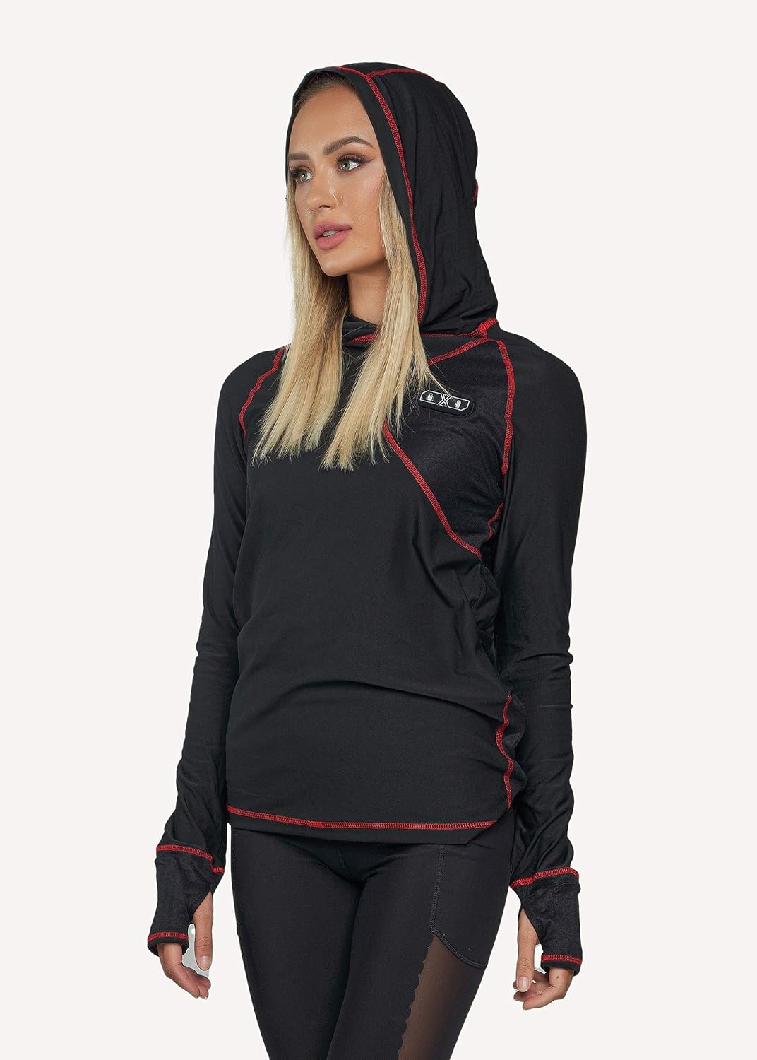 FNDN Heated Skin-Fit Base Layer - Breathable Thermal Long Sleeve for Winter Fishing, Hunting, Skiing, Snowboarding