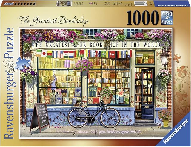 Ravensburger - The Greatest Bookshop 1000 Piece Jigsaw Puzzle for Adults & for Kids Age 12 and Up