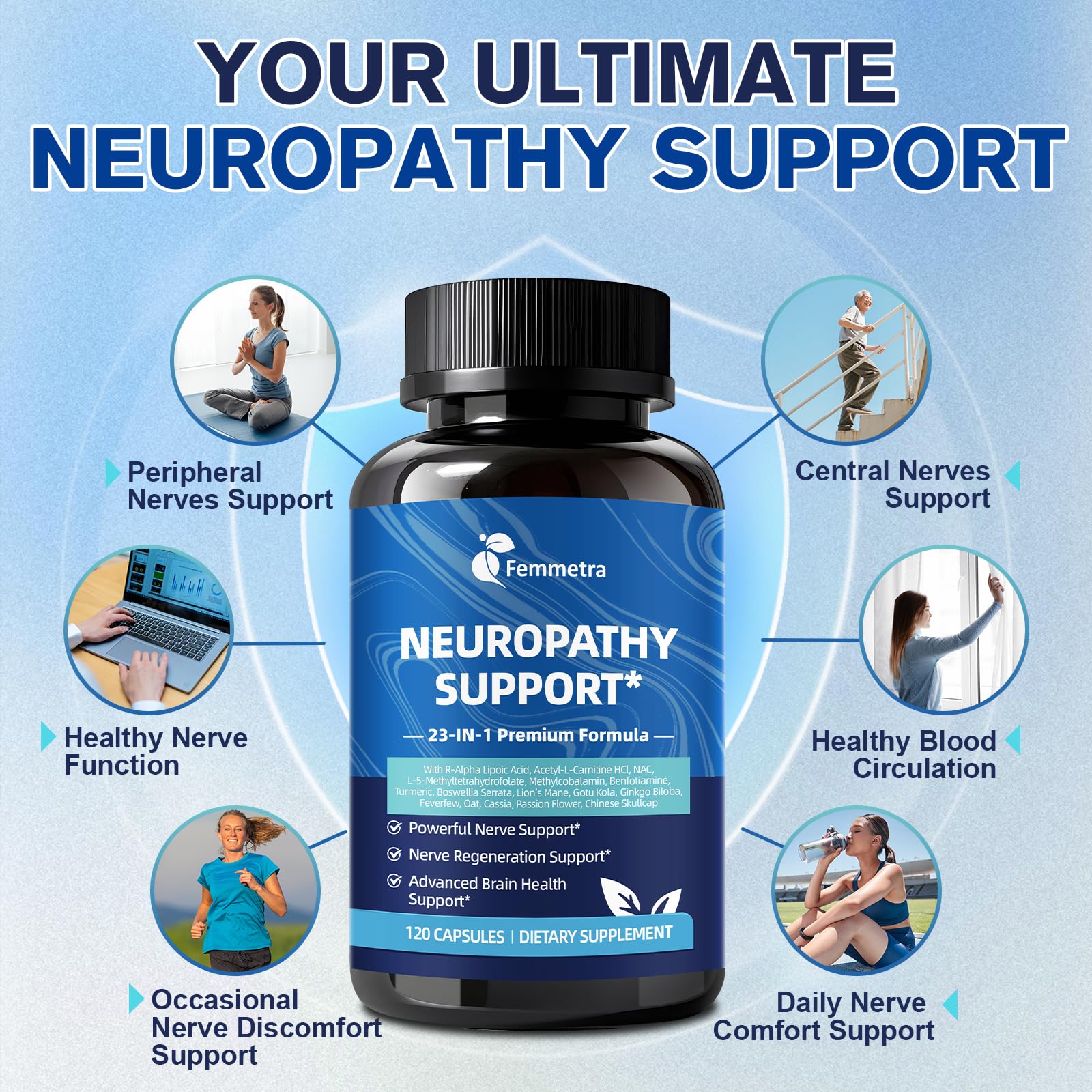 Neuropathy Support Supplement - R Alpha Lipoic Acid 1200mg + B12 1000mcg — Amazon image 7