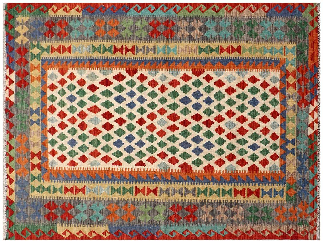 Tapis afghan Maimana fait main pour réchauffer votre intérieur