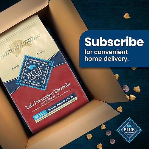 Vista 123 de Blue Buffalo Life Protection Formula - Alimento seco natural, para perros adultos, con pescado y arroz integral, 34 libras