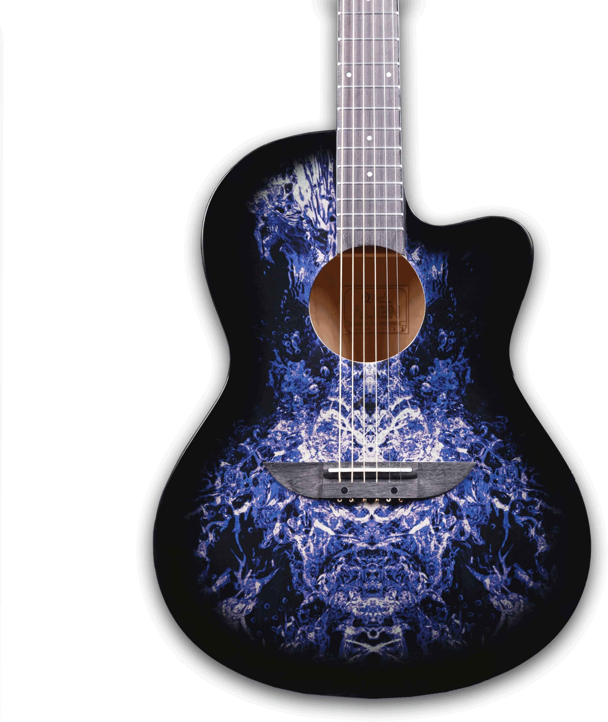 Lindo 933C Purple Alien Acoustic Guitar and Gigbag