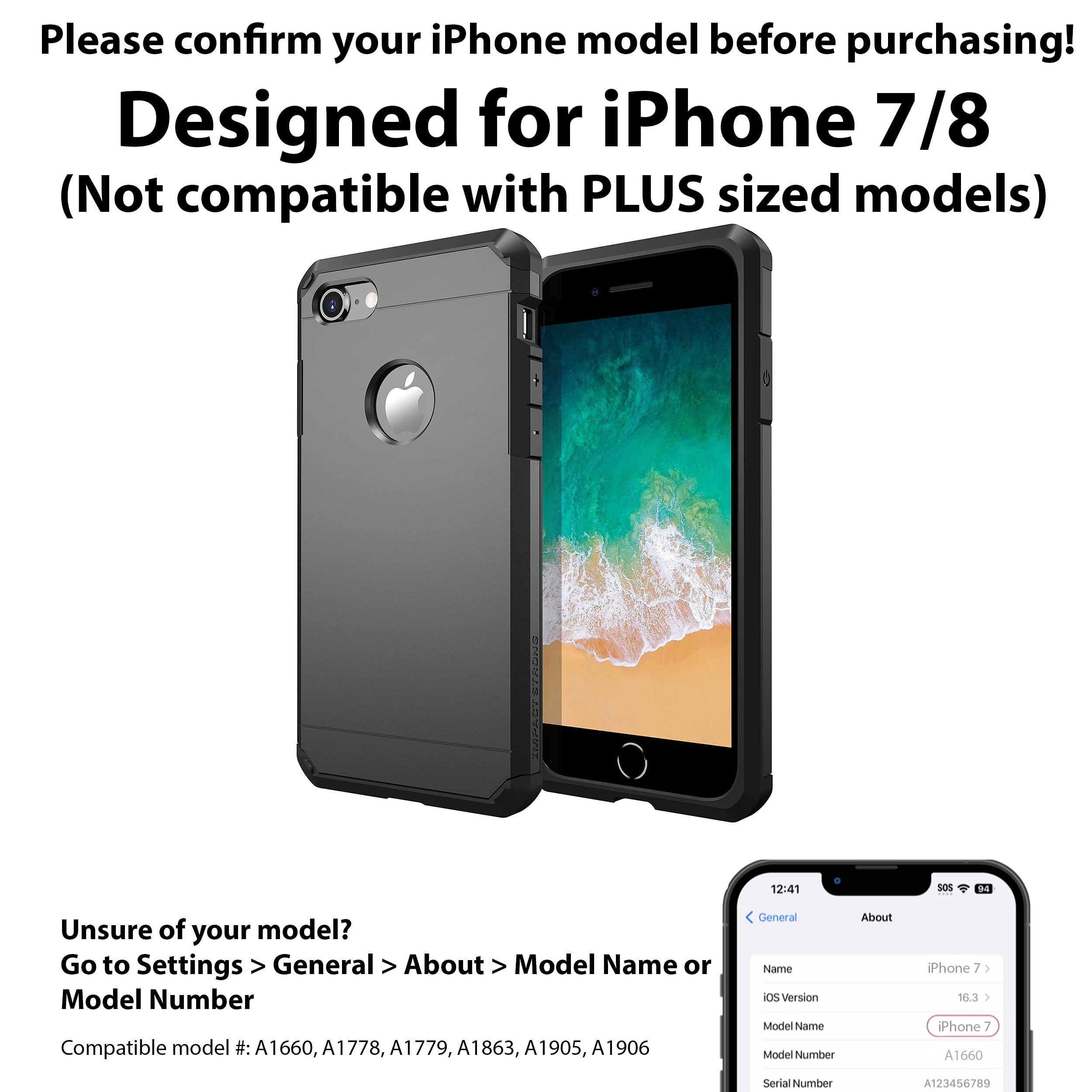 Amazon.com: ImpactStrong for iPhone 7 Case/iPhone 8 Case, Heavy