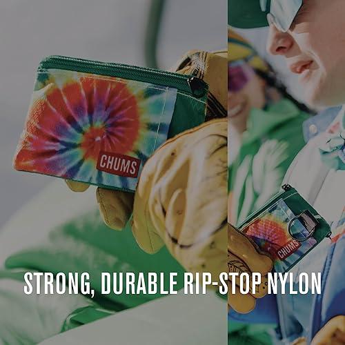 Miniatura 7 de Chums Surfshorts - Cartera minimalista ligera con cremallera y ventana transparente para identificación resistente al agua con llavero
