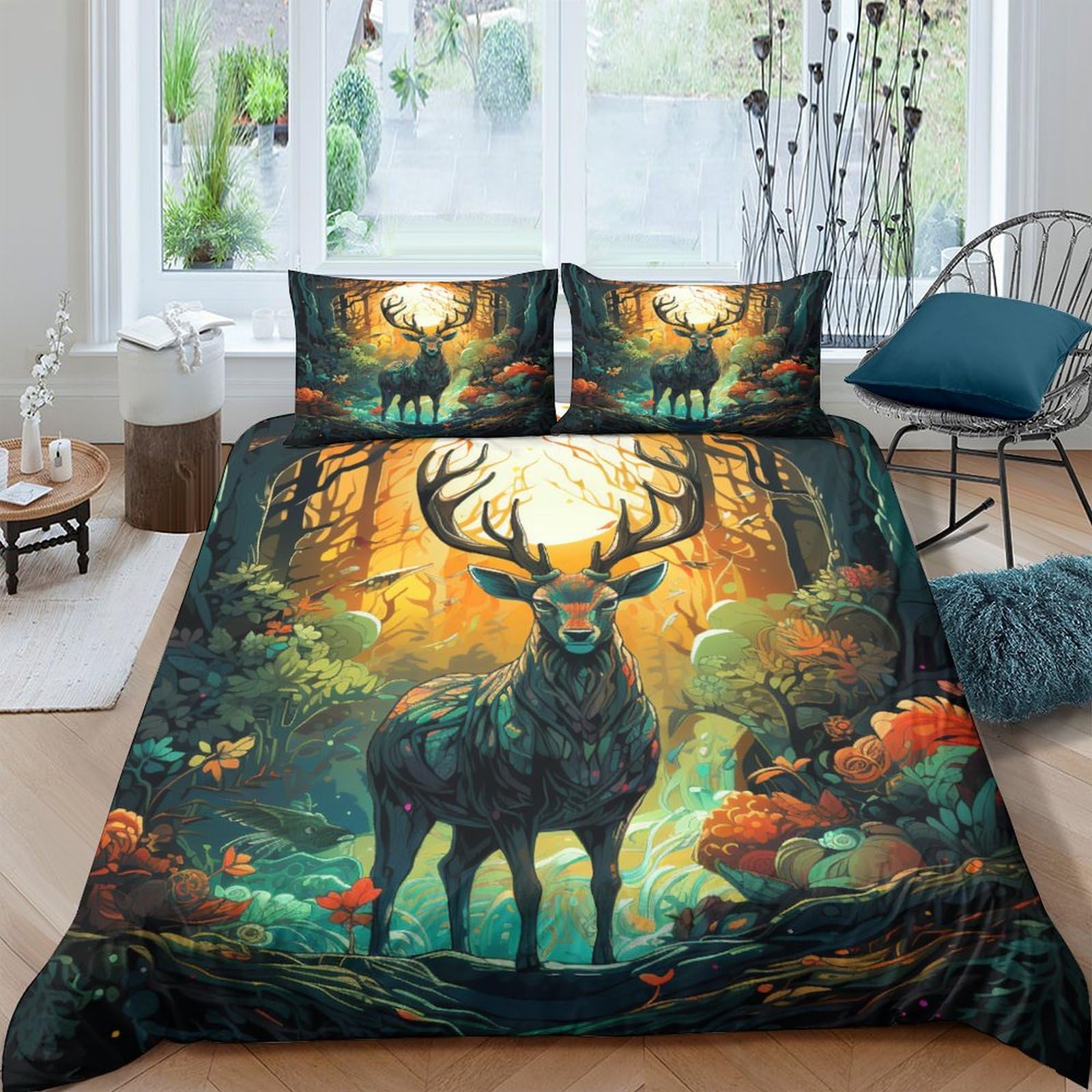 Stampato in 3D Pronipote tibetano Copertina Stampata Microfibra Disegnata Biancheria Da Letto Cura Facile Set 3 Pezzi,Double（200x200cm）, Per Ragazzi Adulti
