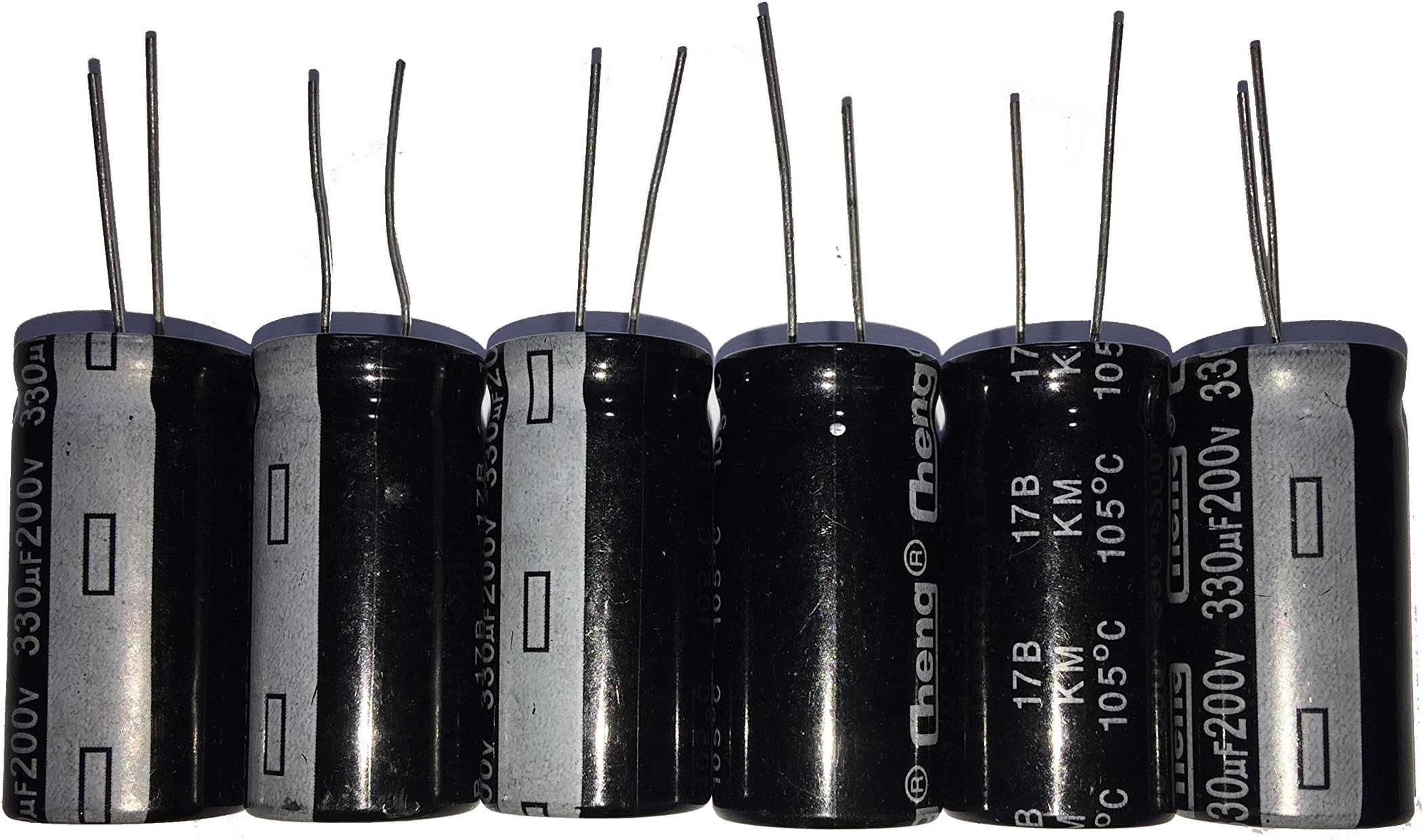 330uF 200V 18X36 +/-20% +105℃ 6 PCS Aluminum Electrolytic Capacitors