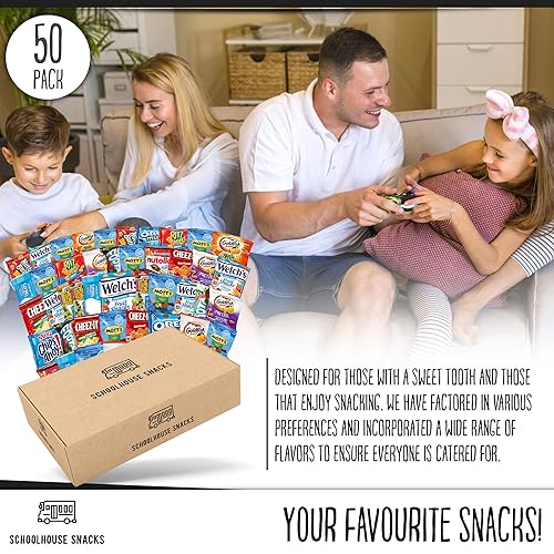 Miniatura 6 de SCHOOLHOUSE SNACKS - Snacks para niños (50 unidades) | Caja de aperitivos para niños con surtido de galletas americanas y galletas | Bocadillos