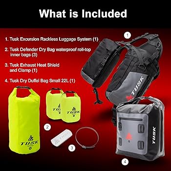 Amazon.com: TUSK Excursion Rackless Luggage System w/Small Dry
