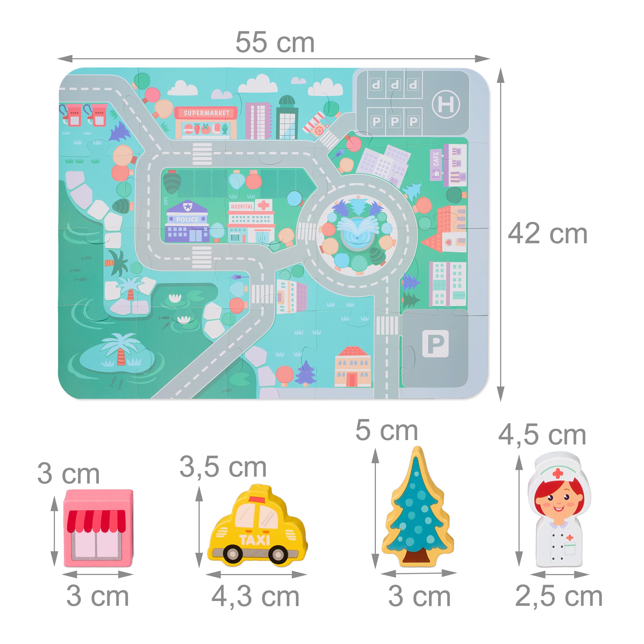 100 Blocchi Da Costruzione In Legno Di Faggio | Relaxdays | Mattoncini Colorati Per Bambini Da 3 Anni | Gioco Educativo