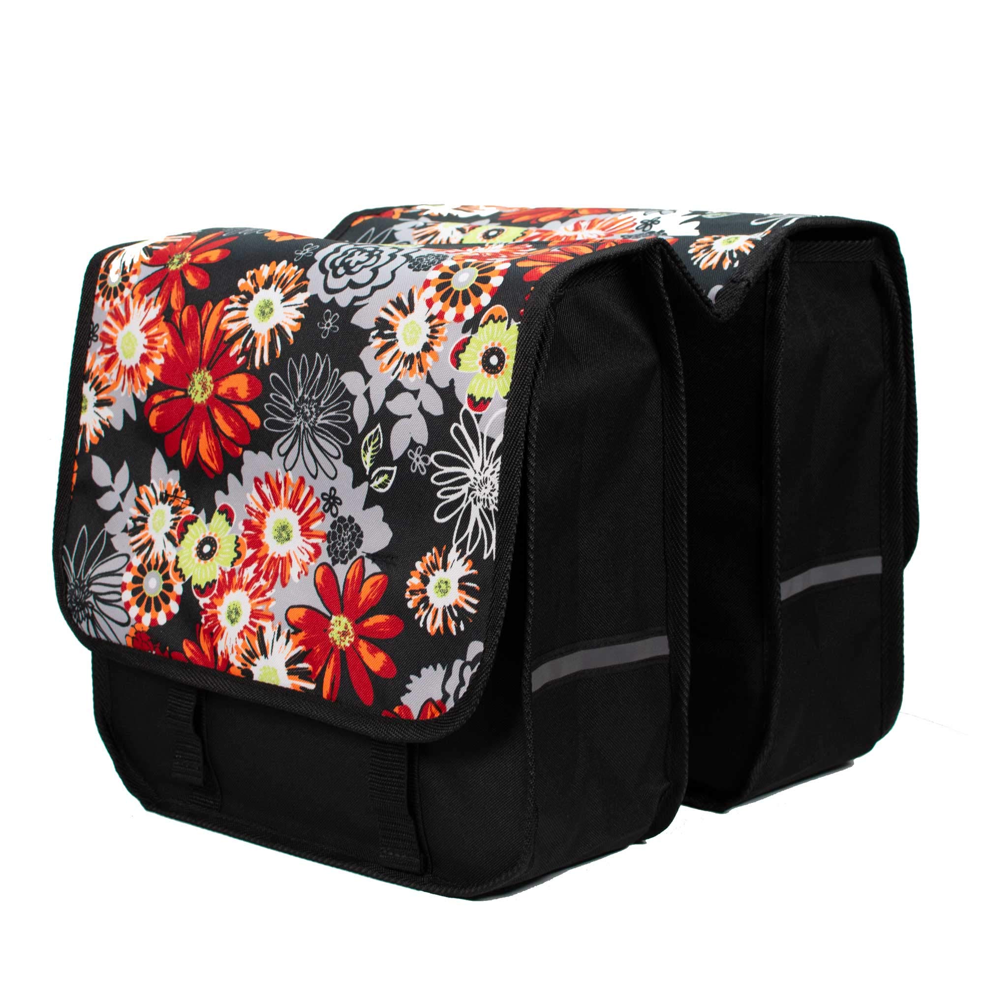 Classic CL - Double Sacoche de vélo de 26 L résistante à l'eau pour Porte-Bagages arrière, pour trajets Quotidiens et Shopping (Prairie Rouge)