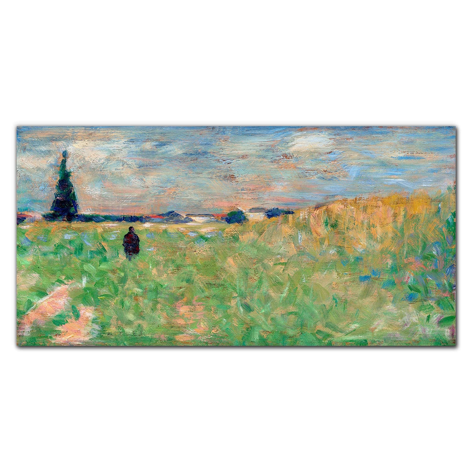 Crédence de cuisine adhésive en verre trempé 140x70cm dosseret mural paysage d'été