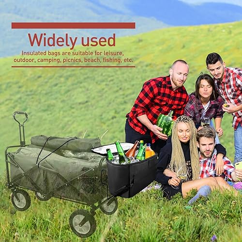 Miniatura 6 de Bolsa de almacenamiento para carro, plegable de tela Oxford, bolsillo en la cola, accesorios para playa al aire libre, carrito de jardín, bolsa de