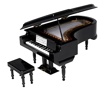 グランドピアノの椅子　黒色 pianoplaza_xj-1
