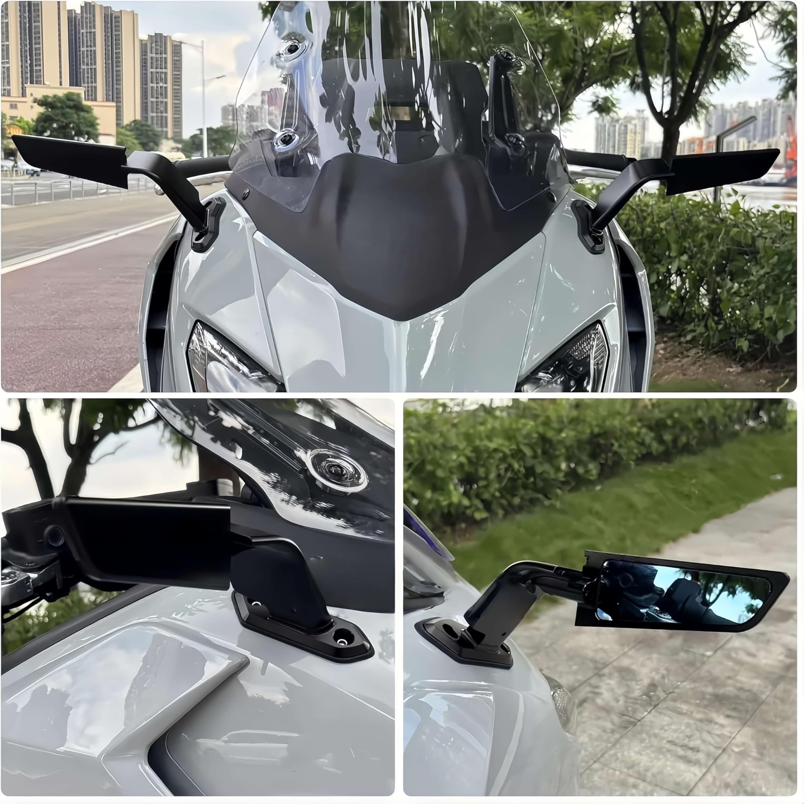 Rétroviseurs de moto pour Yamaha T-MAX 560 2025, rétroviseurs avant pour guidon de moto, 1 paire, rétroviseurs latéraux réglables et rotatifs, accessoires.