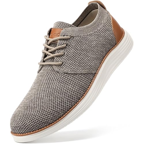 VILOCY Men's Fashion Dress Sneakers Casual Walking Shoes Business Oxfords Comfortable Breathable Lightweight Tennis