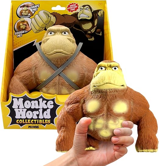 Stretchy Monkey Toy Original Trending Squishies Fidget Toy Stuffed Monkey, Squishy Toys for Kids and Adults Animal Plushies (Original Mini Monke)