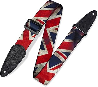 Levy s Leathers Polyester Gitar Ask s , S blimasyon Bask l  Eskitme Bayrak Tasar ml , 5 cm