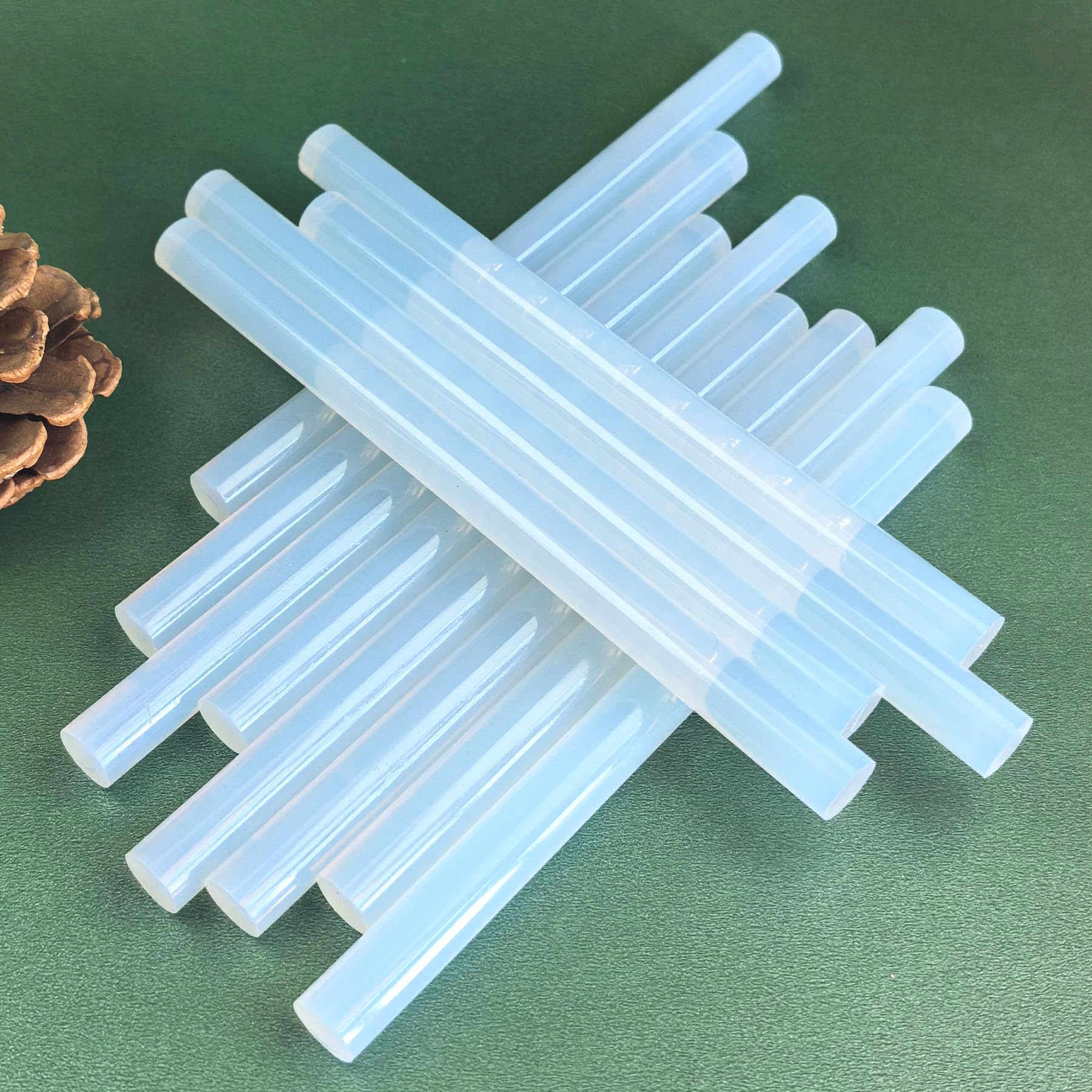 12 bastoncini per colla a caldo, 11 mm x 150 mm, trasparenti, per pistola per colla a caldo