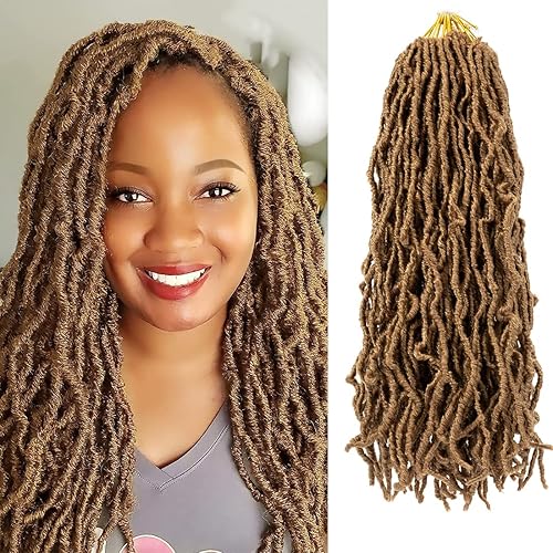 Vista 11 de Umylar Rastas de pelo sintético de ganchillo de 18 pulgadas, 7 paquetes de 7 paquetes de extensiones de cabello sintético de ganchillo para mujeres