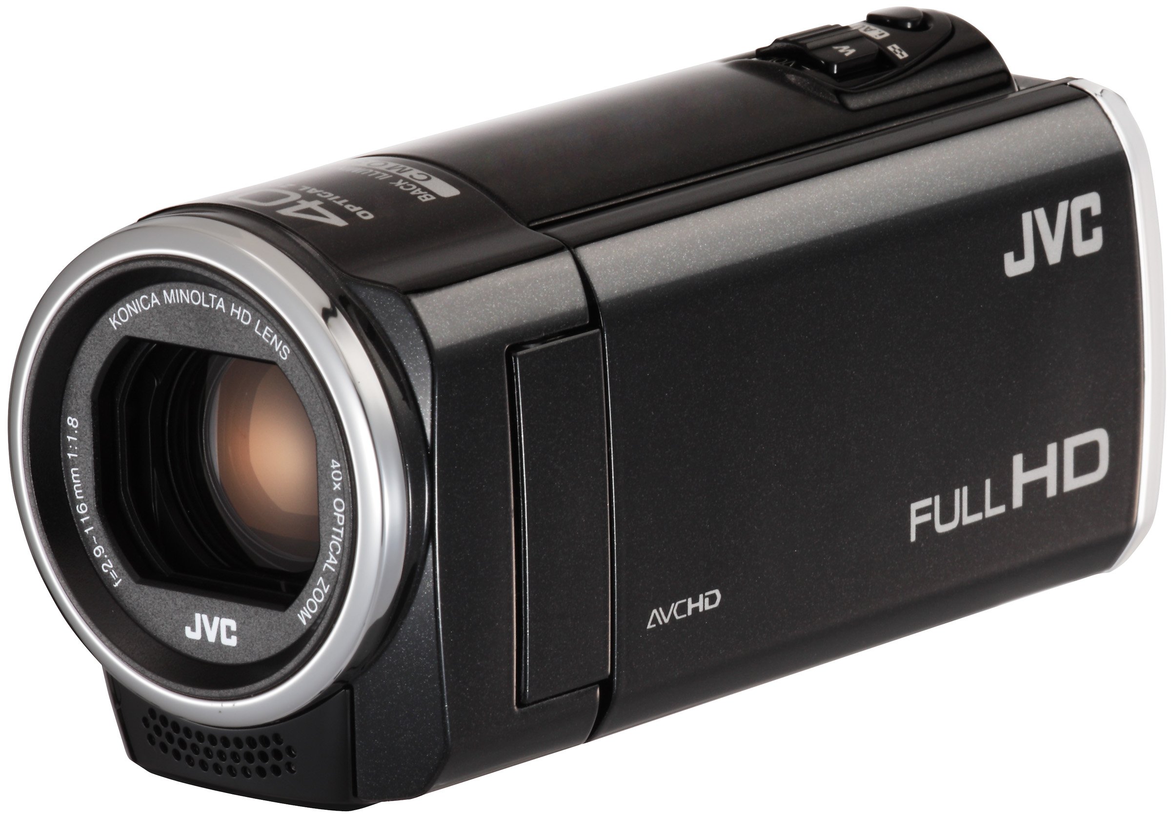 JVC GZ-E105 SD Camcorder - Black (FHD SDXC, 40x Optical Zoom) 2.7