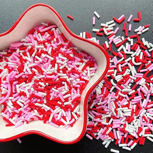 Miniatura 66 de EHOPE Gránulos falsos de polímero de 3.53 oz, chispas de resina sintética, gránulos de arcilla para resina, chispas de caramelo falso para arte