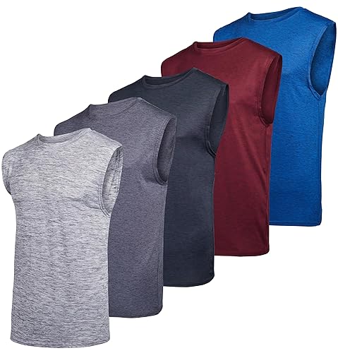 Real Essentials 3 & 5 Pack:Men's Dry Fit Workout Running