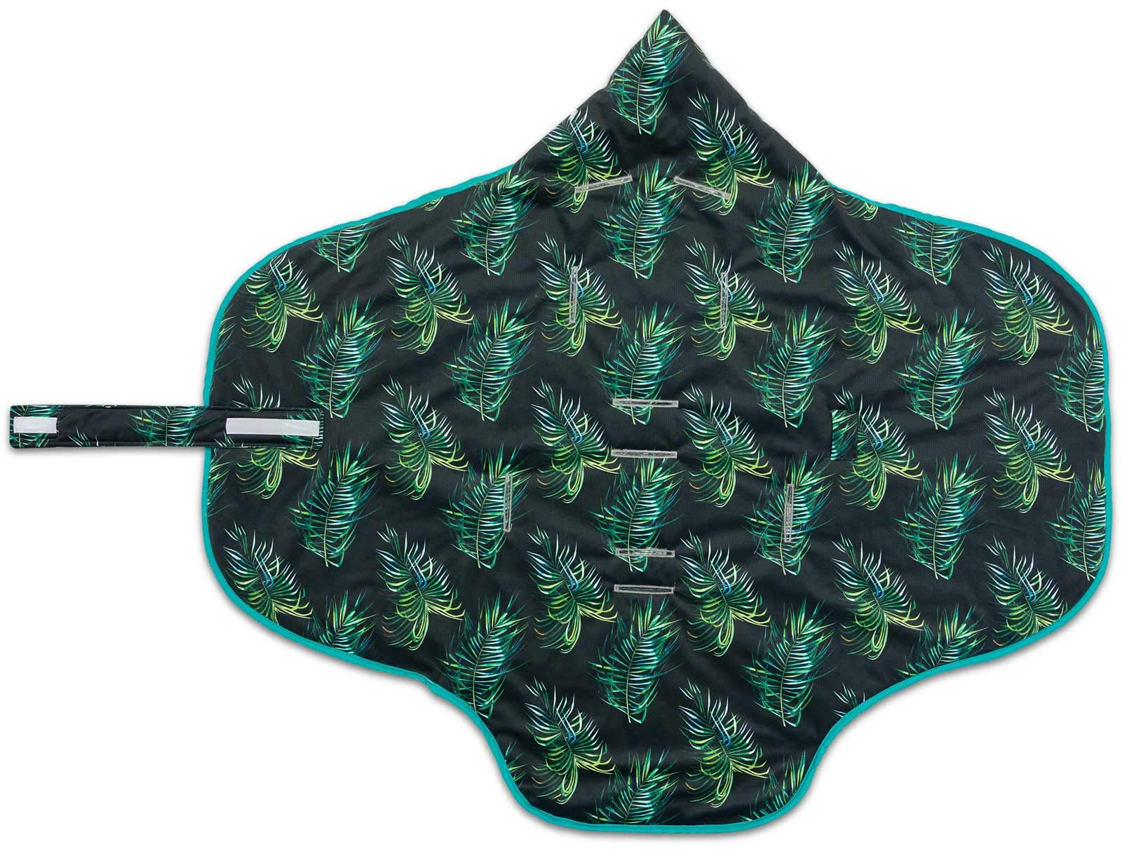 Bellochi uniwersalny kocyk dziecięcy, fotelik na nogi, z certyfikatem Öko-Tex, 3 i 5-punktowym paskiem, np. pasuje do Maxi-Cosi i Römer – Jungle-Dream