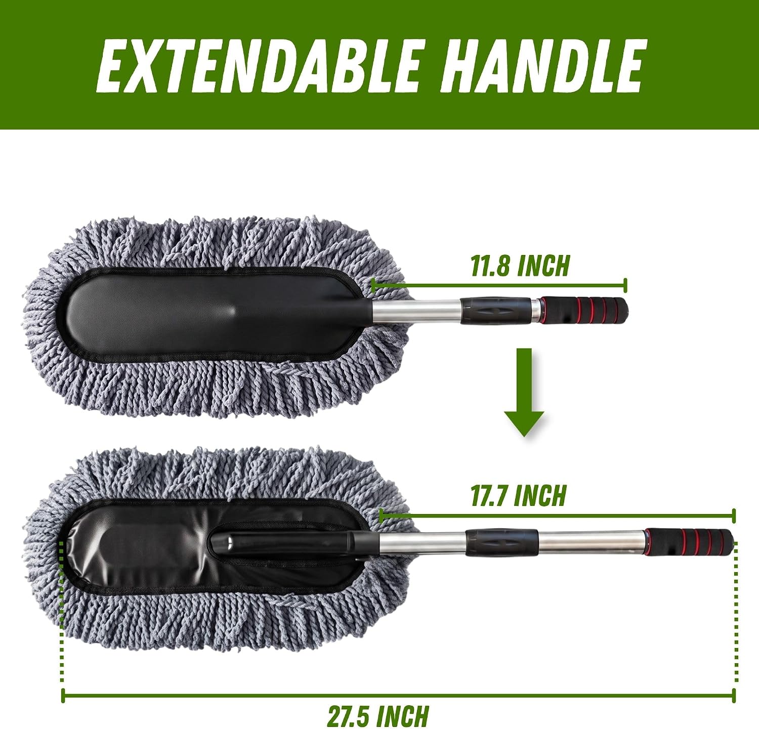 Microfiber Car Duster Scratch-Free, Car Dust Brush for Exterior Cleaning image 5