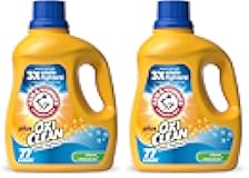 Liquid Laundry Detergent, Clean Meadow | 77 Loads | 100.5 Fl oz | Pack of 2 | With OxiClean