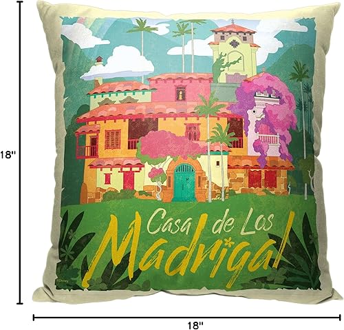Miniatura 3 de Northwest Almohada Encanto de Disney, 18 x 18 pulgadas, Mi Casa